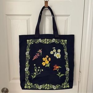 Agua Bendita x Target Navy Floral Cotton Tote Bag - Limited Edition